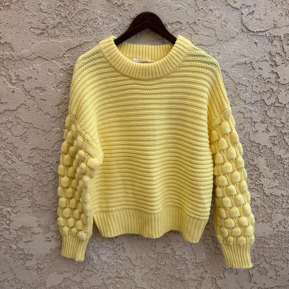 Elodie Bubble Sleeve Pullover Sweater Size L - Picture 1 of 4